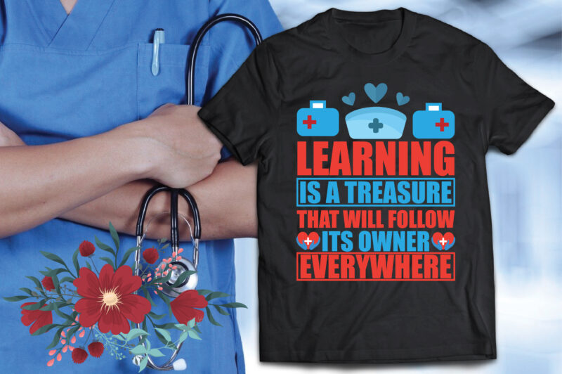 Nurse T-Shirt Design Bundle