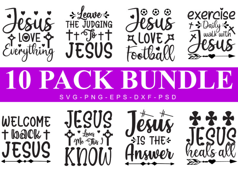 Christian Bundle SVG, Scripture Bundle, Waymaker SVG, Bible Verse Bundle, Cut Files for Cricut, Religious SVG, Jesus, God, Faith svg dxf