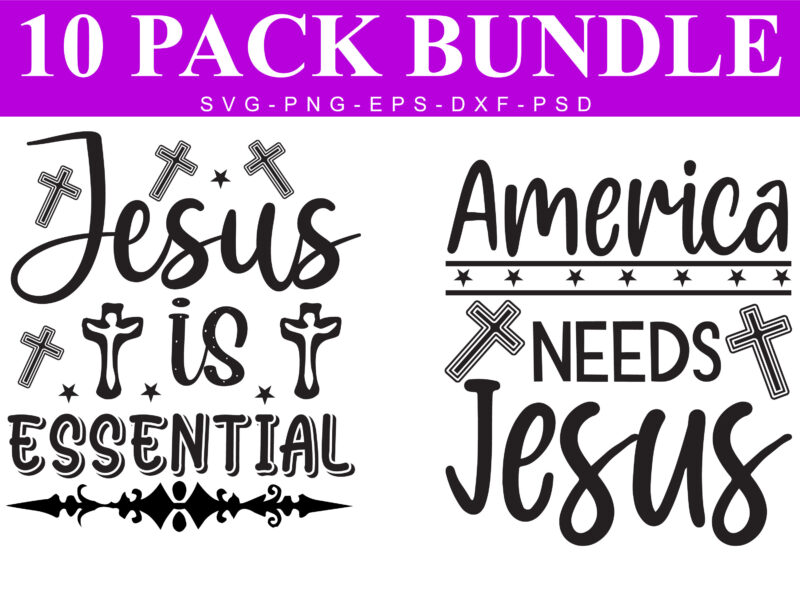 Christian Bundle SVG, Scripture Bundle, Waymaker SVG, Bible Verse Bundle, Cut Files for Cricut, Religious SVG, Jesus, God, Faith svg dxf
