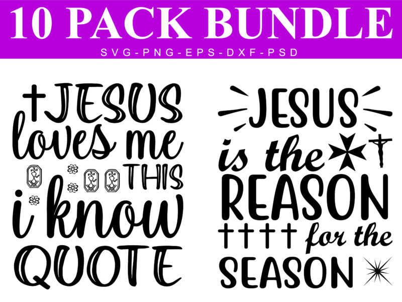 Christian Bundle SVG, Scripture Bundle, Waymaker SVG, Bible Verse Bundle, Cut Files for Cricut, Religious SVG, Jesus, God, Faith svg dxf