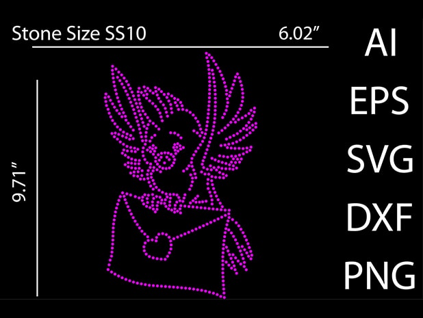 Rhinestone design Print Template