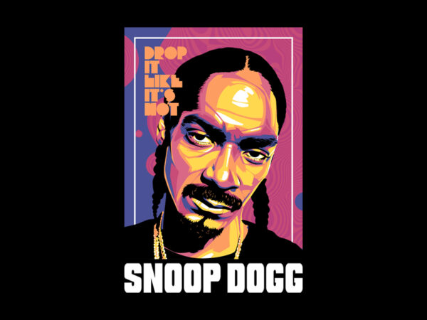 Snoop dogg t shirt template vector