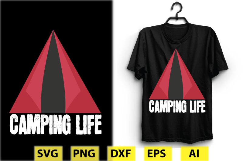 Camping T-shirt Design Bundle