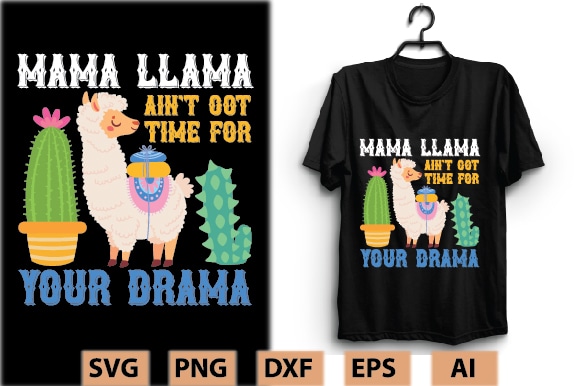 Llama T-shirt Design Bundle