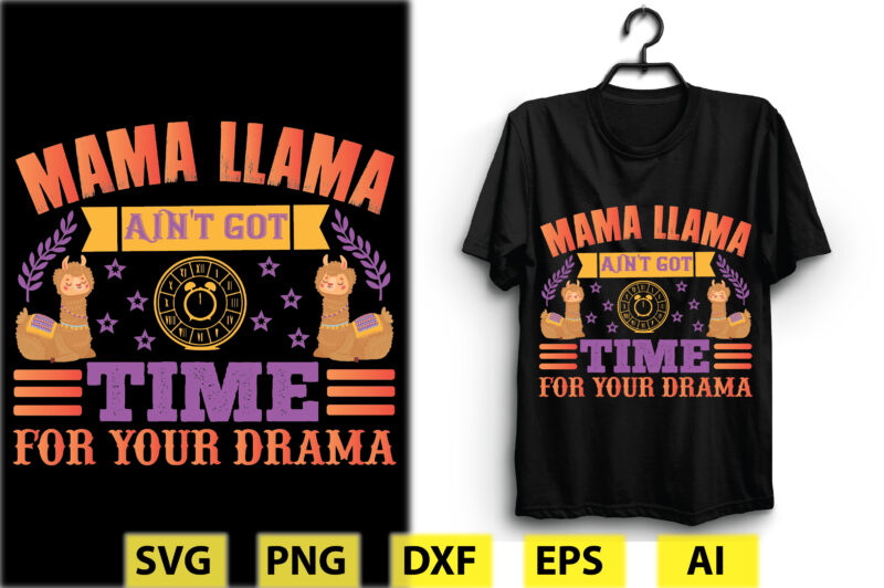 Llama T-shirt Design Bundle