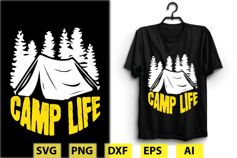 Camping T-shirt Design Bundle