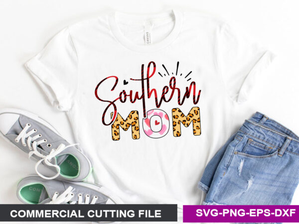 Southern mom svg t shirt template vector