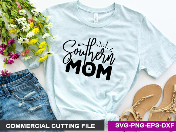 Southern mom svg t shirt template vector