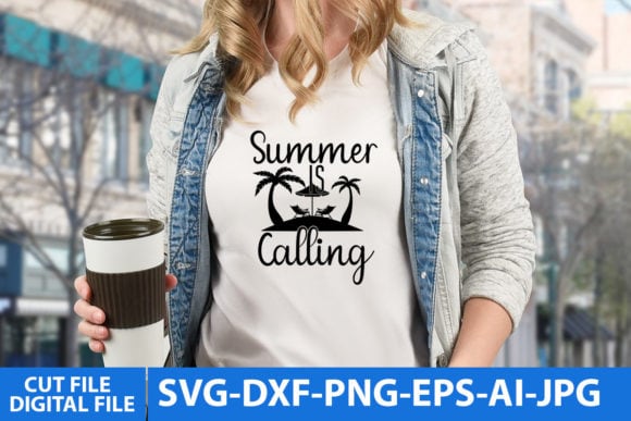 Summer is calling t shirt design