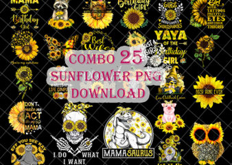 25 Sunflower Png Download, Flower Lover Png, Sunflower Sticker, Vinyl Printing Png, Sunflower With Words Png, Sunflower Quotes Png