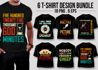 T-Shirt Design Bundle For Pod