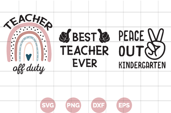 Teacher Bundle Design with EPS, PNG, SVG, Tshirt | kindergarten Design | Best Teacher Ever | Teacher life T-shirt