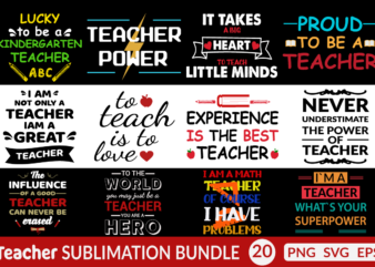 World Teachers’ Day Quote Bundle, World Teachers’ Day Sublimation Bundle, World Teachers’ Day T-shirt Bundle