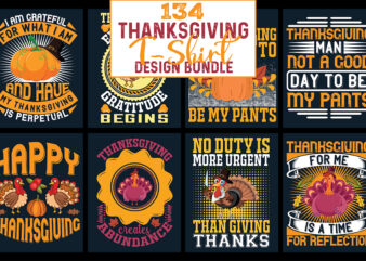 Thanksgiving T-shirt Design Bundle