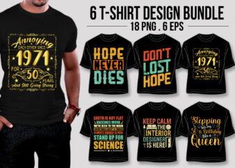 Typography T-Shirt Design Bundle