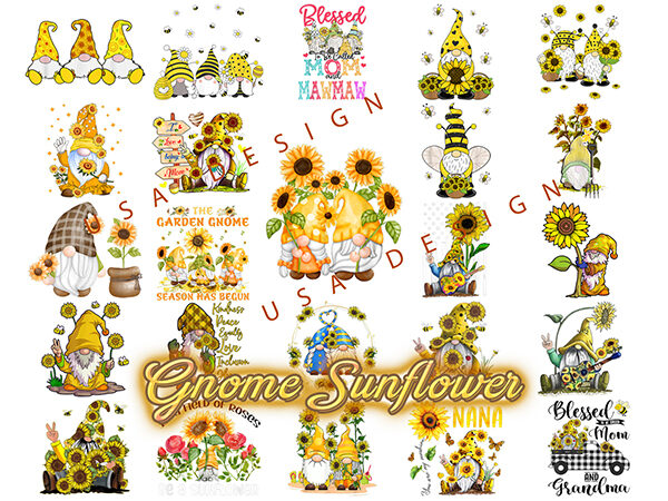 24 gnome sunflower png, let it be gnome png, hippie gonome png, honey bee gnome png, designs bundle 24 gnome sunflower png, let it be gnome png, hippie gonome png, honey bee gnome png, designs bundle