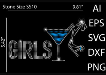 Girls Rhinestone design