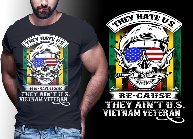 39 VIETNAM VETERAN t shirt designs bundles