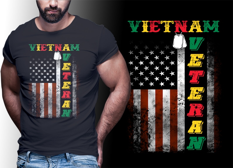 39 VIETNAM VETERAN t shirt designs bundles