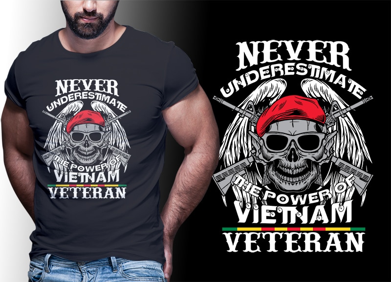 39 VIETNAM VETERAN t shirt designs bundles