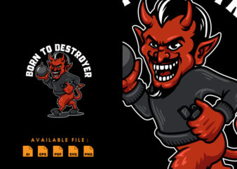 Devil Destroyer T shirt Design