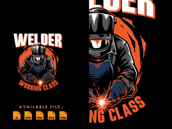 The welder tshirt design