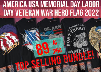 America USA Memorial Day Labor Day Veteran War Hero Flag Patriotic 2022 t shirt vector