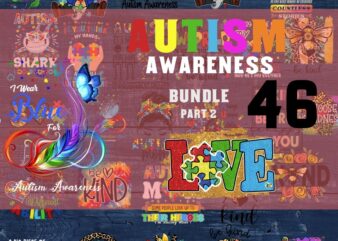 Autism Awarenees Bundle Part 2, 300 DPI, Autism PNG Bundle, Autism Ribbon png, Autism Awareness png, Autism , Autism Mom png, Puzzle PNG t shirt vector