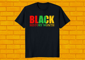 Black history month t shirt template