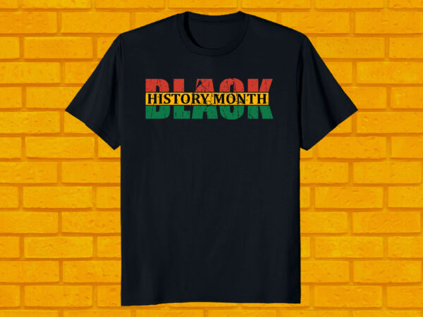 Black history day t shirt template