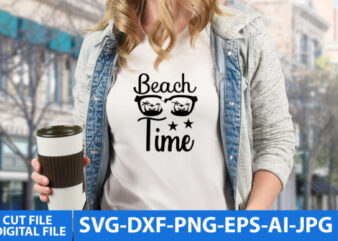 Beach Time T Shirt Design