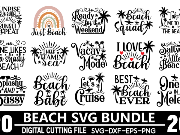 Beach svg bundle t shirt template