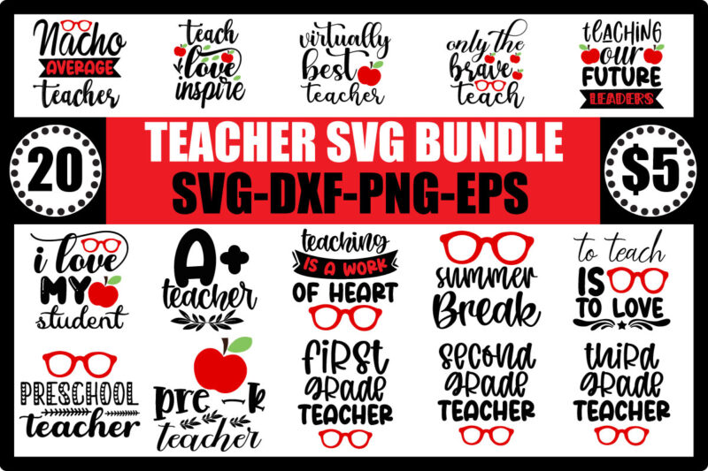 teacher svg bundle