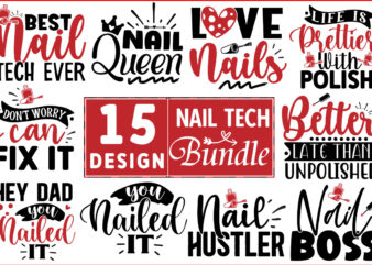Nail Tech SVG Design Bundle