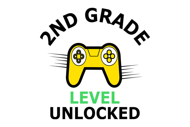 2nd Grade Level Unlocked T-shirt Design