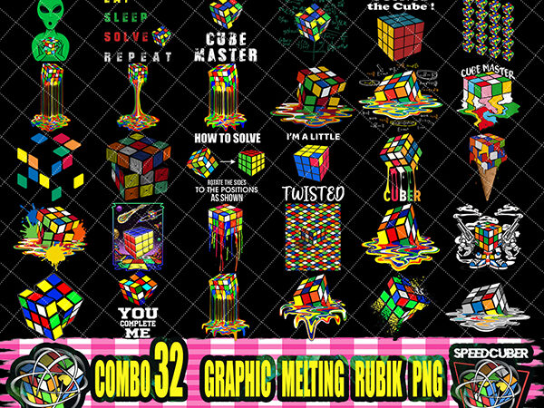 Combo 32 graphic melting rubik png, math puzzle lovers gift, rubik meltdown png, rubik’s cube png, math puzzle png, tshirt png Combo 32 graphic melting rubik png, math puzzle lovers gift, rubik meltdown png, rubik’s cube png, math puzzle png, tshirt png