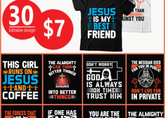 Christian t shirt design bundle