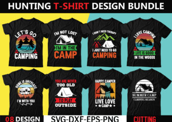 Camping t-shirt design