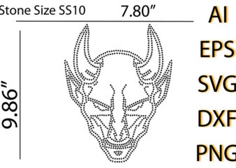 Printable Skull Rhinestone T-Shirt Design