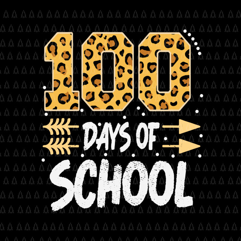 Happy 100th Day Of School Plaid Leopard Teacher Or Student Svg, 100th Day Of School Svg, Days Of School Svg