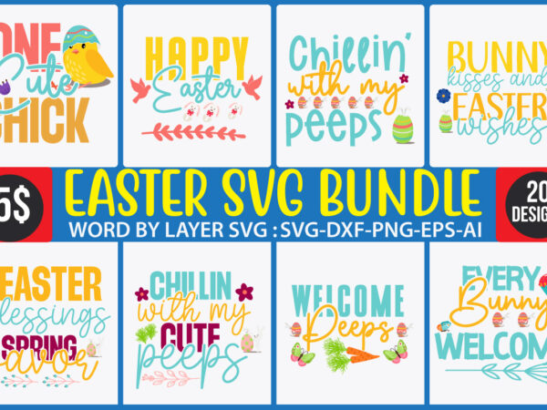 Easter svg t-shirt design bundle
