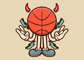 evil basketball cartoon