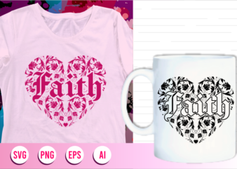 faith svg, faith quotes mandala svg, faith t shirt designs graphic vector