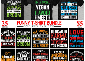 funny t-shirt design bundle