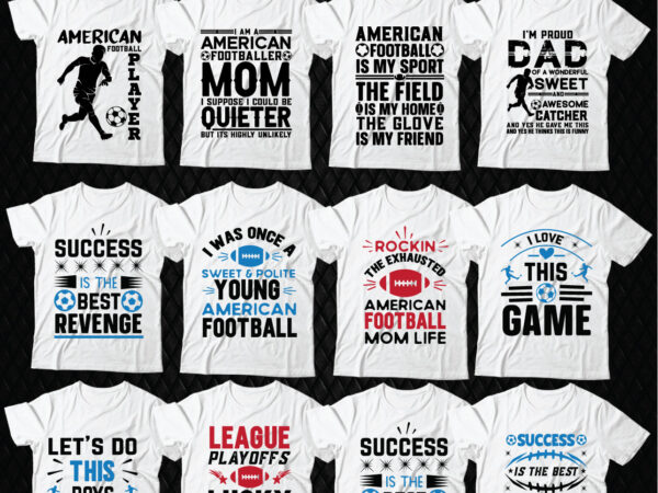 Football t-shirt design bundle