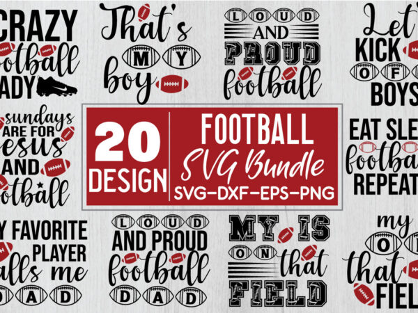 Football svg bundle t shirt graphic design