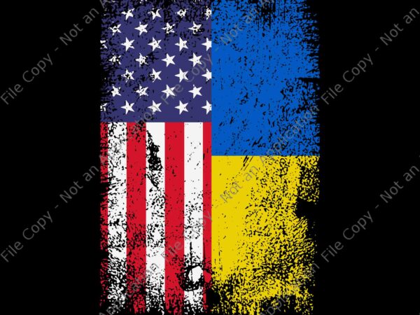 Ukrainian american flag ukraine usa roots svg, flag ukraine svg, ukraine svg, i stand with ukraine svg t shirt vector graphic