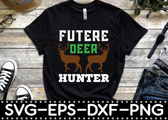 future deer hunter t shirt graphic design
