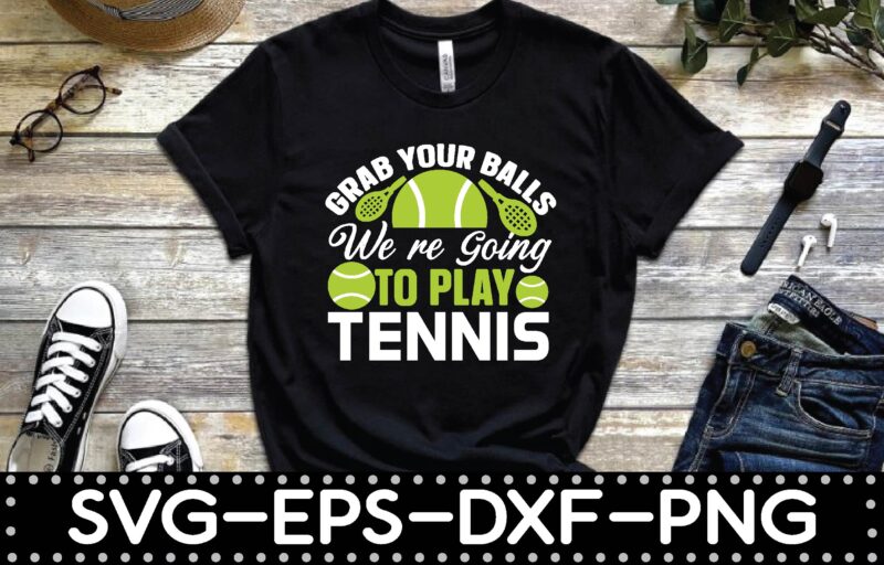 Tennis ball t-shirt design bundle