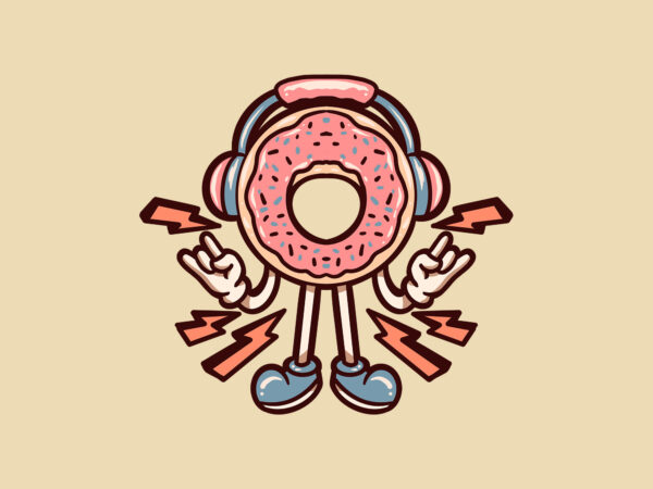 Happy donuts graphic t shirt